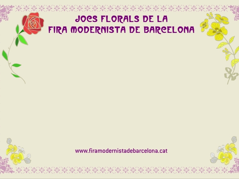 IV Jocs Florals de la Fira Modernista de Barcelona