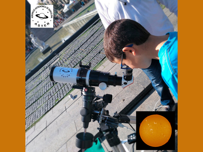 Observaci solar amb telescopis