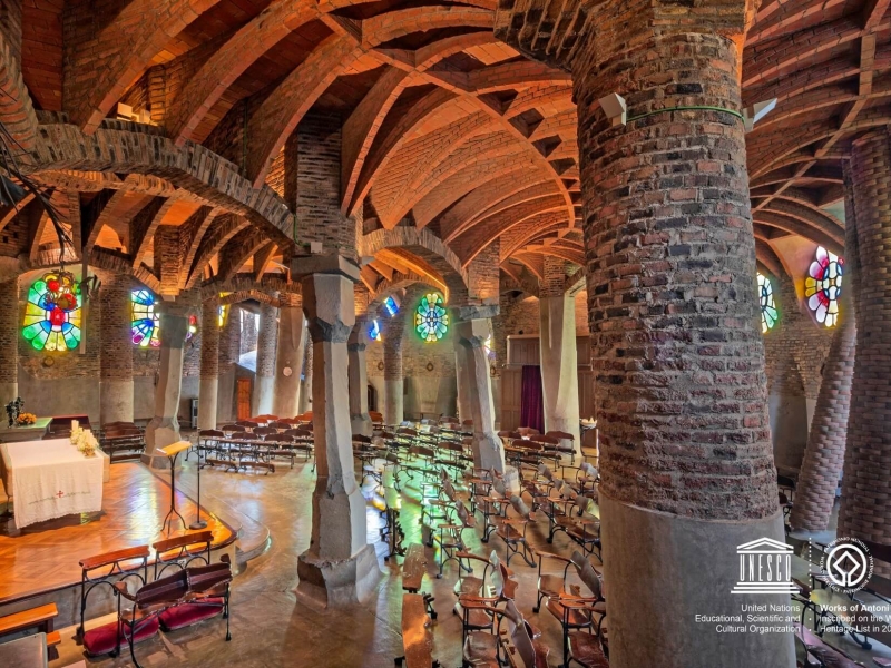 La Cripta Gaudí, a la Colònia Güell
