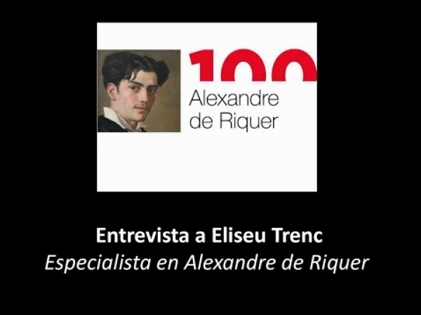 Entrevista a l'historiador de l'art i professor, especialista en Alexandre de Riquer, Eliseu Trenc